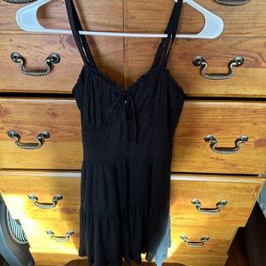 Hollister black dress with cute tie in front